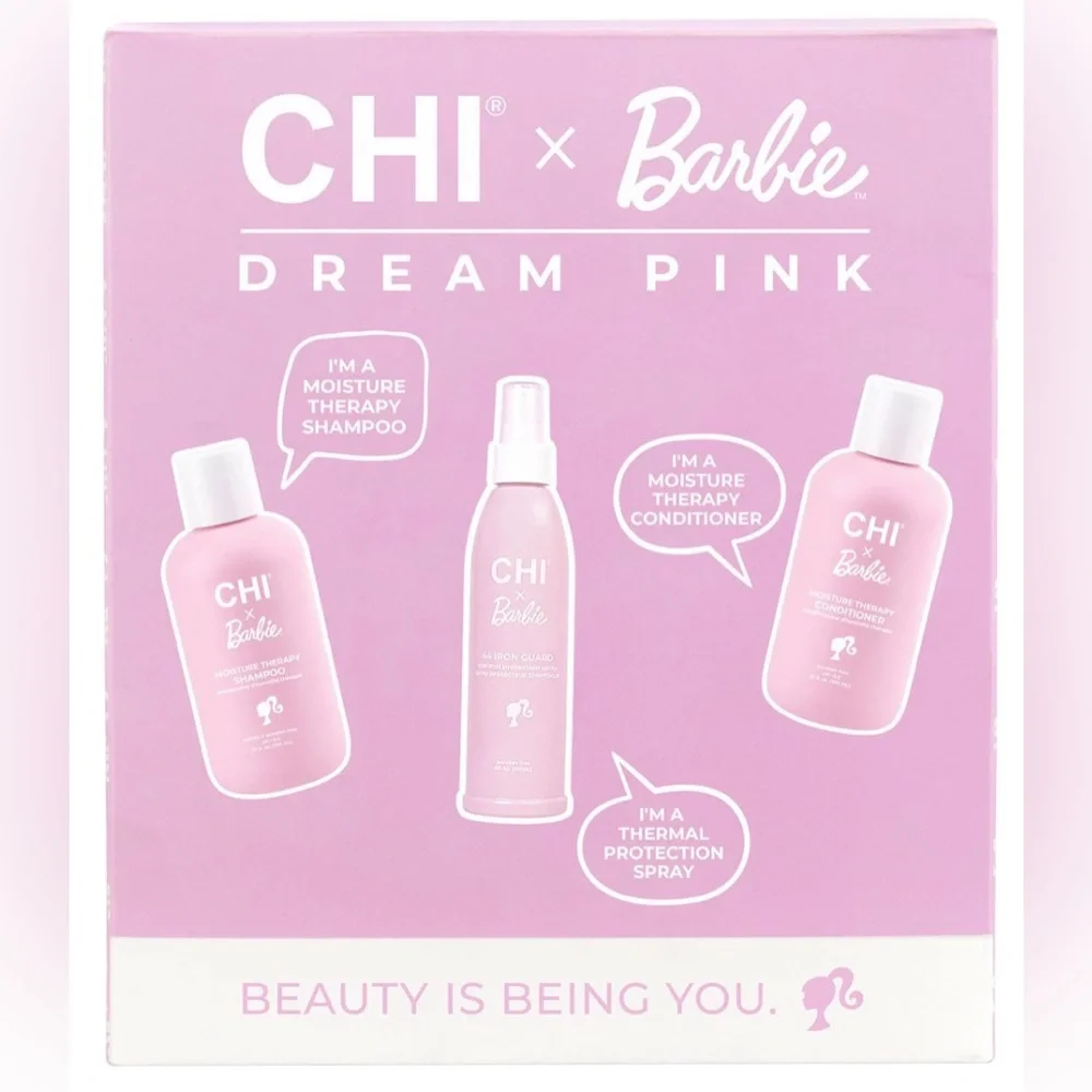 CHI x Barbie Dream Pink Hair Care Set NEW